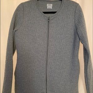 RVCA zip up gray jacket